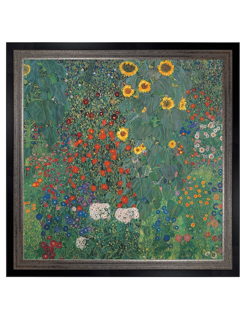 Cuadro decorativo Jardín con girasoles de Gustav Klimt técnica mixta Cuadros Jr