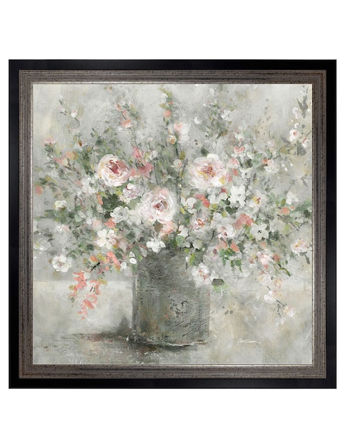 Cuadro decorativo Encanto Floral de Carol Robinson técnica mixta 1