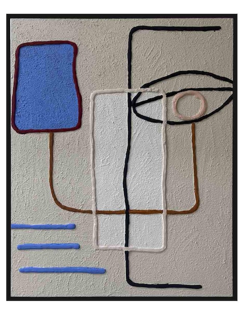Pintura Tiktak técnica mixta Jackies Mirrors Minimalista