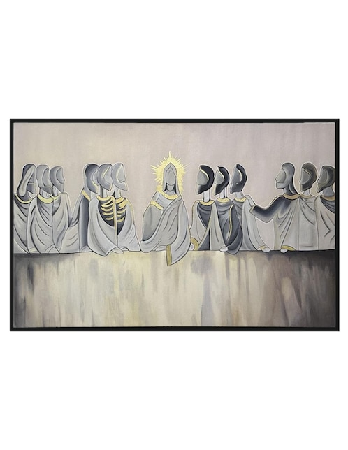 Pintura Última Cena técnica mixta Jackies Mirrors Religiosos