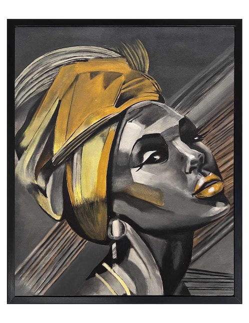 Pintura Sarafina técnica acrílico Jackies Mirrors Rostros