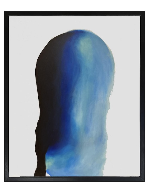 Pintura Fuego Azul técnica acrílico Jackies Mirrors abstracto