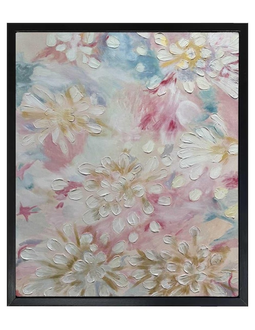 Pintura Entre Flores técnica mixta Jackies Mirrors Abstracto