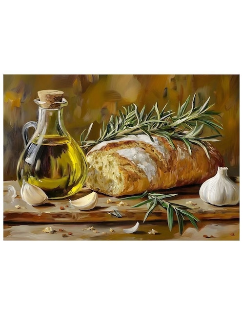 Cuadro decorativo Generica Óleo Culinaria Mediterranea