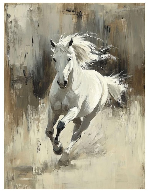 Cuadro decorativo Animal Caballo Blanco Cuadro decorativo Animal Caballo Blanco
