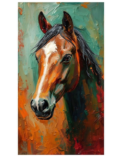 Cuadro decorativo Generica Animal Caballo Óleo