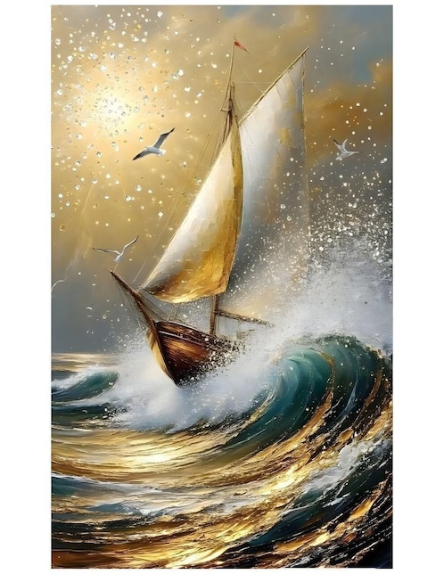 Cuadro decorativo Generica Paisaje Velero