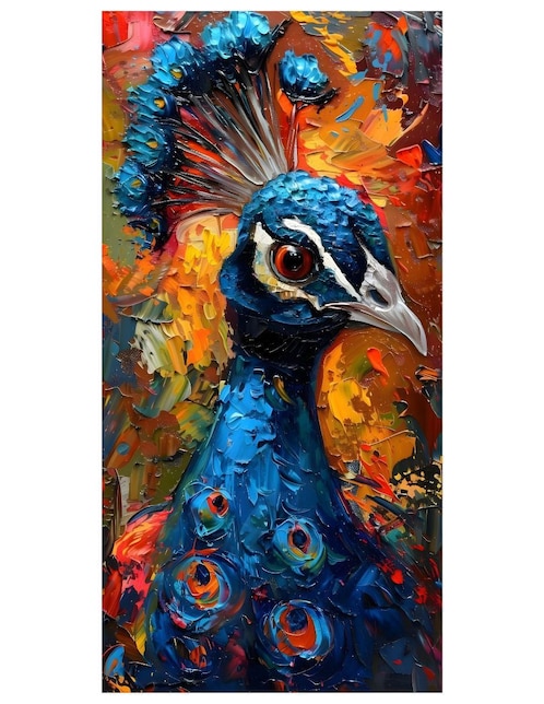 Cuadro decorativo Generica Animal Pavo Real