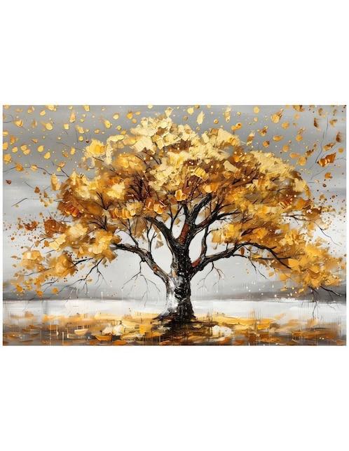 Cuadro decorativo Generica Bosque Dorado