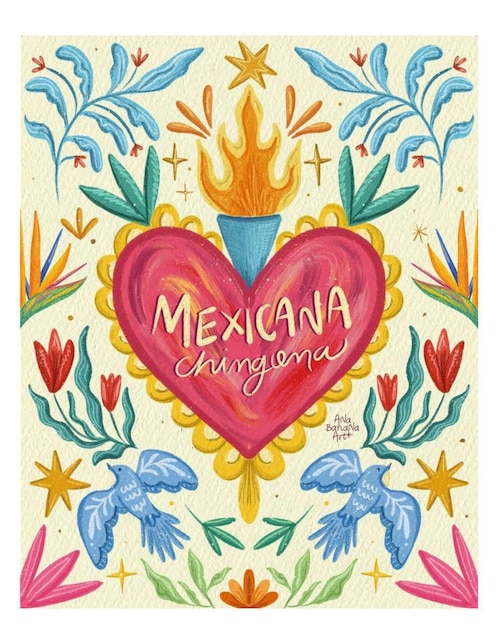 Cuadro decorativo Generica Frase Impresa Mexicana Chingona