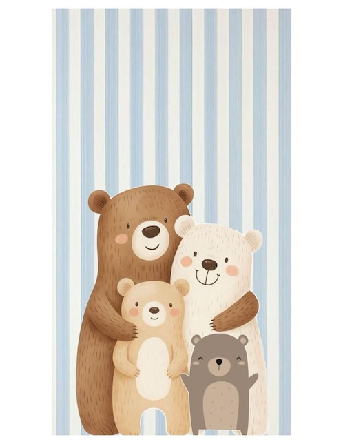 Cuadro decorativo Generica Familia de Osos Impreso