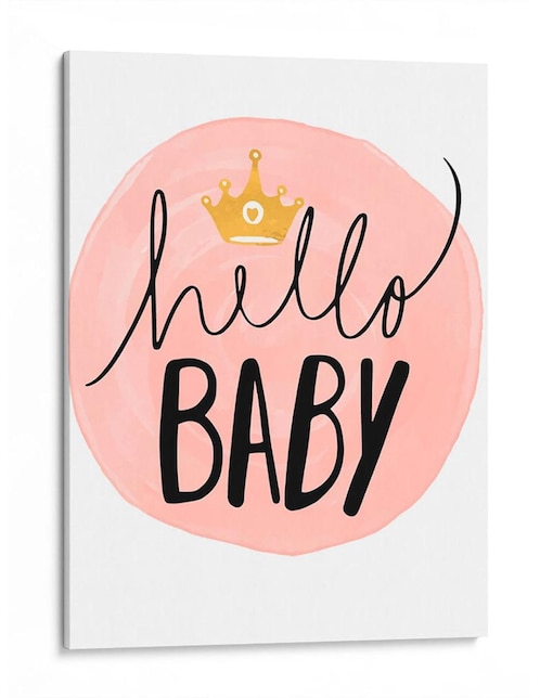 Cuadro Canvas Lab impreso en lienzo Hello Baby