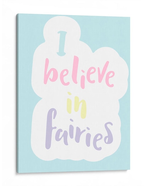 Cuadro Canvas lab impreso en lienzo I believe in fairies