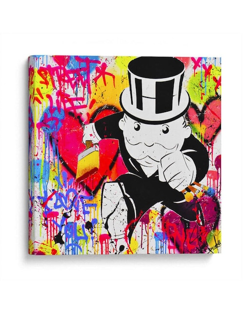 Litografía Canvas Lab Monopoly In Love técnica Impresión