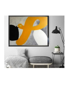 Pintura moderna enmarcada Lune Art Gallery elaborada a mano de la Colección Abstractos minimalista