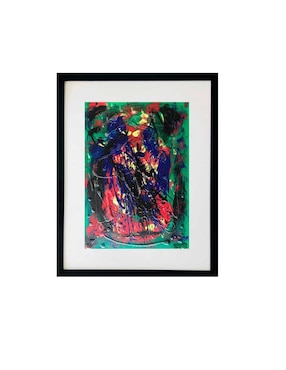 Colorido Set de dos pinturas únicas enmarcadas de Lune Art Gallery Colección Abstractos