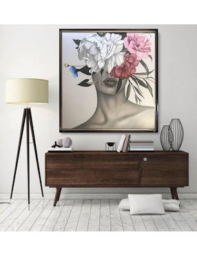 Hermosa pintura enmarcada de Lune Art Gallery elaborada a mano de la colección MilleniArt. Ideal para dar un toque femenino a tus espacios