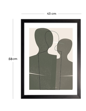 Cuadro decorativo Siluetas Abstractas VII de Fábrica Galería