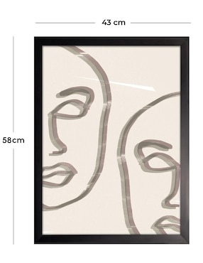 Cuadro decorativo Siluetas Abstractas III de Fábrica Galería