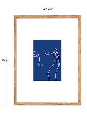 Cuadro decorativo Siluetas en Línea III de Fábrica Galería