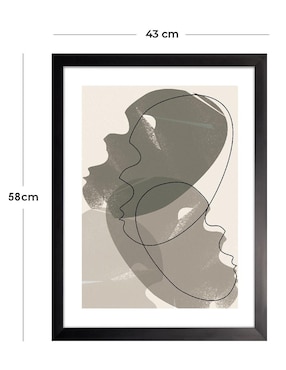 Cuadro decorativo Siluetas Abstractas V de Fábrica Galería