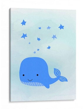 Imagen de producto Litografía Canvas Lab Ballena Azul técnica Impresión