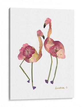 Imagen de producto Litografía Canvas Lab Flamingos by Andrea técnica Impresión