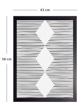 Cuadro decorativo Juego Geométrico 030 de Fábrica Galería