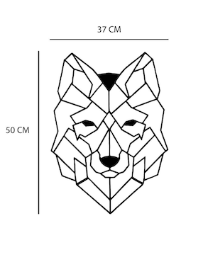 Figura decorativa de animal Homys de madera