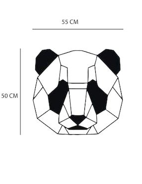 Figura decorativa de oso Homys de madera