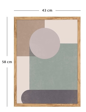 Litografía Fábrica Galería Abstracción 018 técnica Impresión