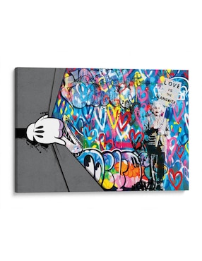Litografía Canvas Lab Cartoon Hand técnica Impresión