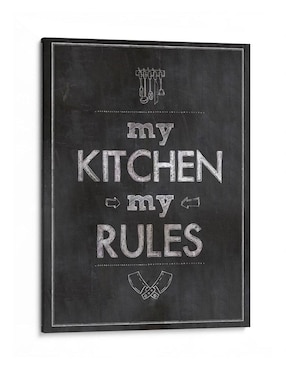 Imagen de producto Litografía Canvas Lab My Kitchen My Rules técnica Impresión