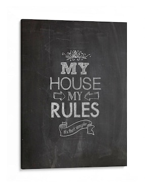 Litografía Canvas Lab My House My Rules técnica Impresión