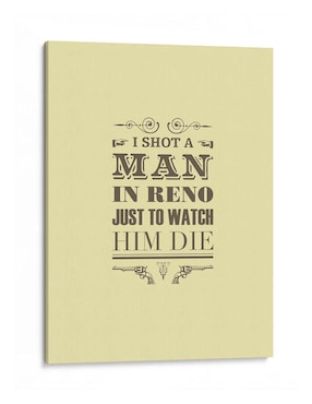 Imagen de producto Litografía Canvas Lab I Shot A Man In Reno técnica Impresión
