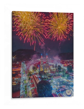 Litografía Canvas Lab Fuegos Artificiales 1 - Michoacán técnica Impresión