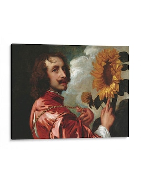 Litografía Canvas Lab Autorretrato con un Girasol técnica Impresión