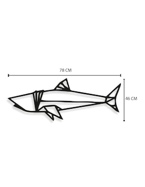 Figura decorativa de animal Homys de madera