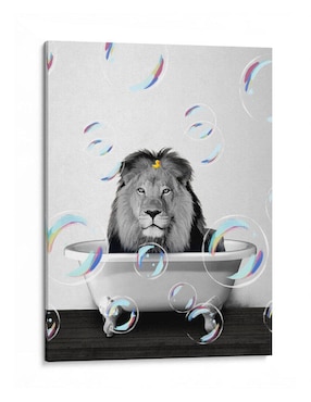 Litografía Canvas Lab Lion Bath técnica Impresión