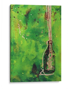Litografía Canvas Lab La Botella técnica Impresión