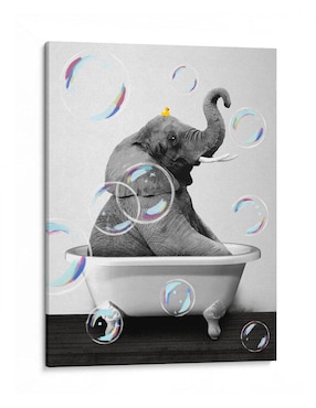 Imagen de producto Litografía Canvas Lab Elephant Bath técnica Impresión