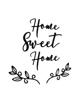 Frase Decorativa De Madera Homys Home Sweet Home