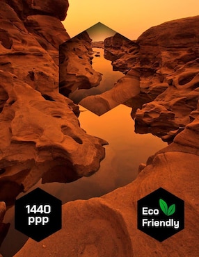 Cuadro decorativo Pixelarte Naturaleza Gran Cañón Sepia