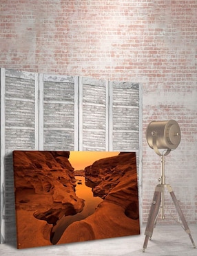 Cuadro decorativo Pixelarte Naturaleza Gran Cañón Sepia