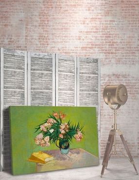 Cuadro decorativo Pixelarte Adelfas Van Gogh