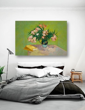 Cuadro decorativo Pixelarte Adelfas Van Gogh