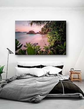 Cuadro decorativo Pixelarte Playa Virgen Escondida