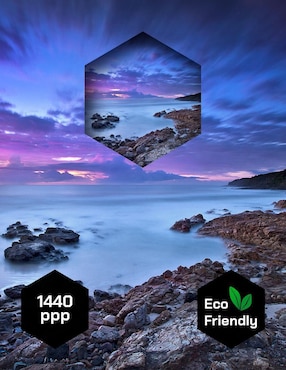 Cuadro Decorativo Pixelarte Playa Rocosa Amanecer
