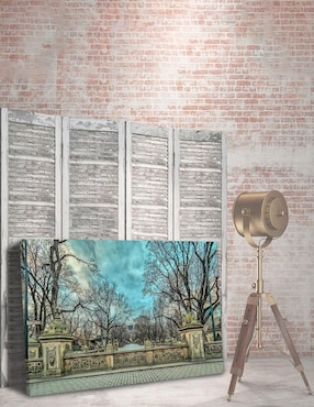 Cuadro decorativo Pixelarte Nueva York Central Park Frio