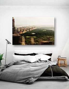 Cuadro decorativo Pixelarte Nueva York Central Park Vintage